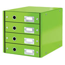 CABINET A4 LEITZ WOW Click & Store, 4 sertare, 28,6x28,2x35,8 cm