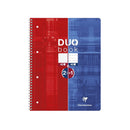 CAIET A4+ Duo, reversibil, cu spira, 80 file, Clairefontaine, AR+DR