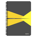 CAIET A5 90 file, spirala, LEITZ Office, coperta PP