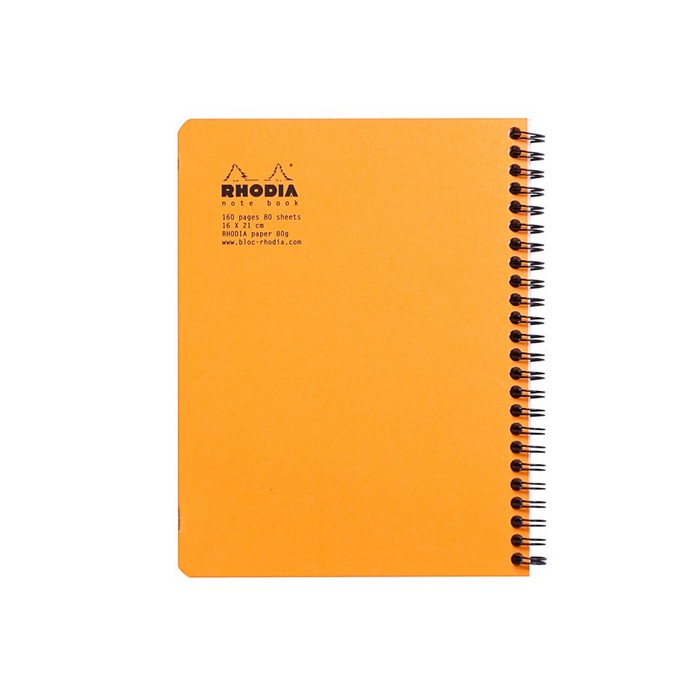 CAIET A5+, spirala, 80 file, Clairefontaine Rhodia Classic