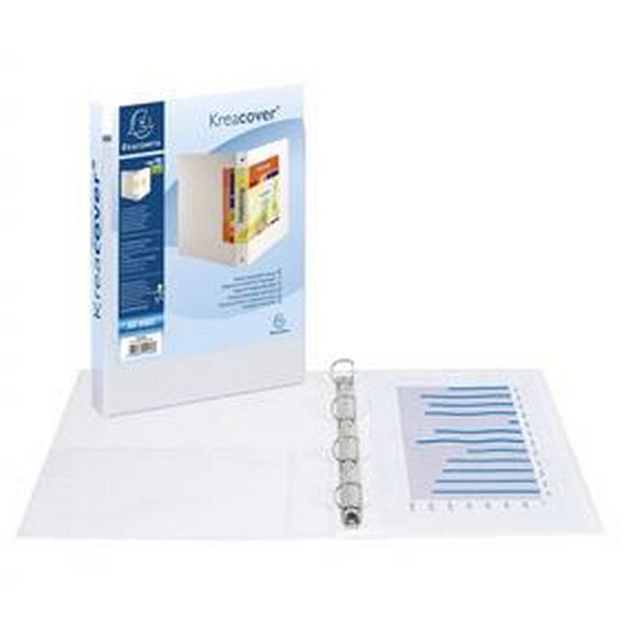 CAIET MECANIC A4+ 4 inele EXACOMPTA KREACOVER, diam. 30mm, cotor 4,4cm
