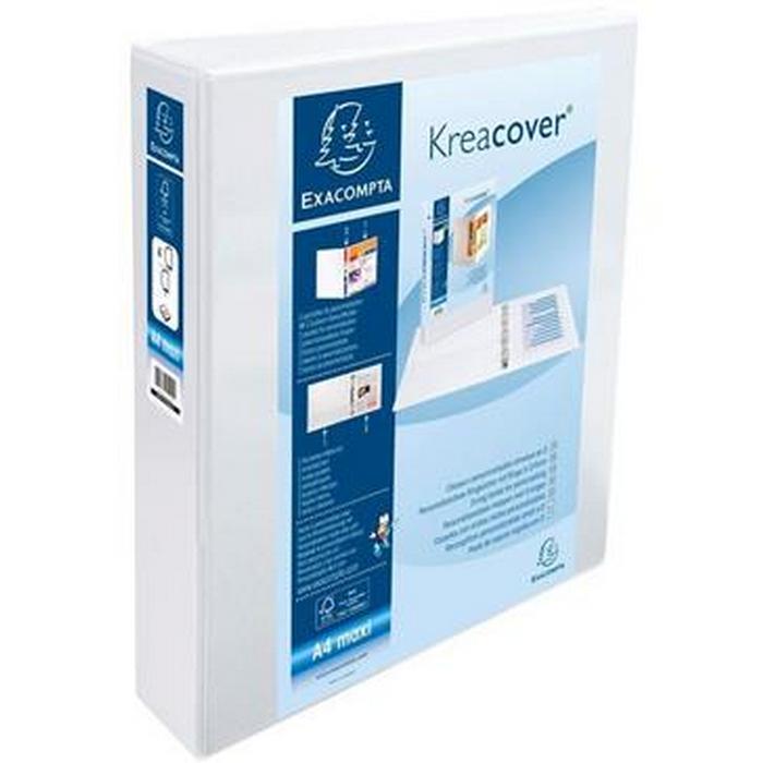 CAIET MECANIC A4+ 4 inele EXACOMPTA KREACOVER, diam. 40mm, cotor 6cm