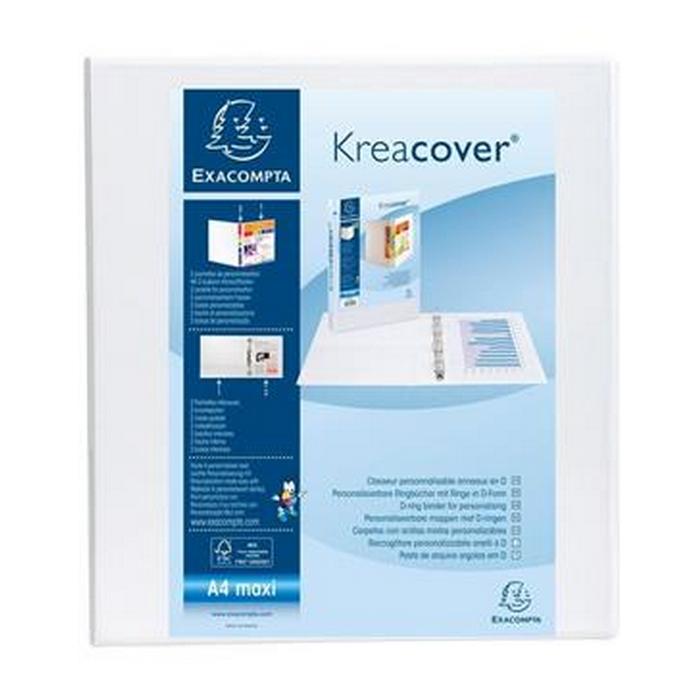 CAIET MECANIC A4+ 4 inele EXACOMPTA KREACOVER, diam. 50mm, cotor 7cm