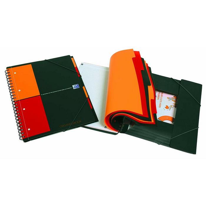 CAIET A4 80 file, spirala, OXFORD Organiserbook