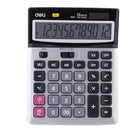 CALCULATOR DE BIROU METALIC DELI 1654, 12 digiti