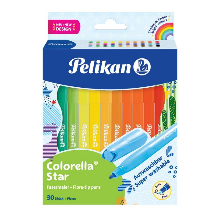 CARIOCA PELIKAN COLORELLA STAR, set 30 culori