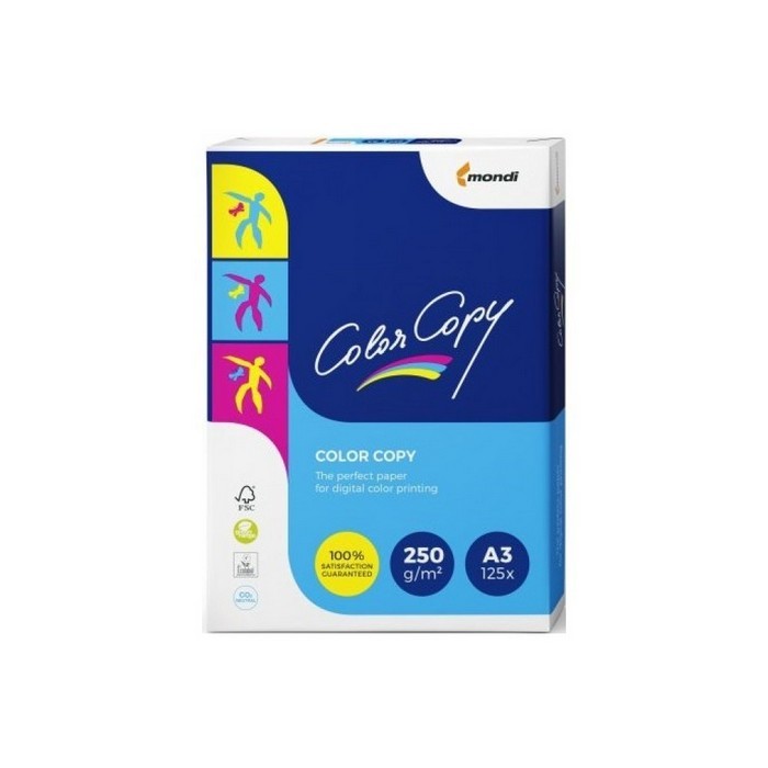 CARTON ALB A3 COLOR COPY, 250gr/mp, 125 coli/top