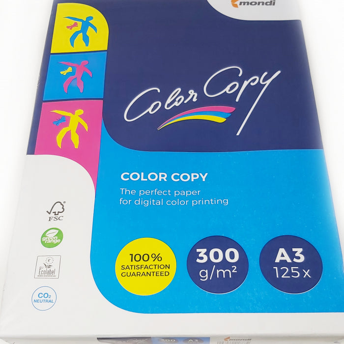 CARTON ALB A3 COLOR COPY, 300gr/mp, 125 coli/top
