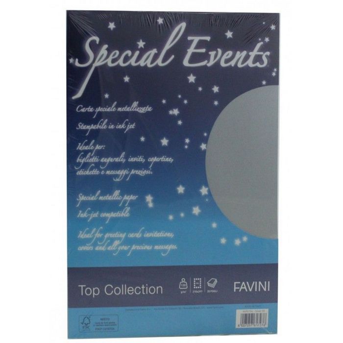 CARTON A4 METALIZAT FAVINI Majestic Special Events, 250gr/mp, 10 coli/top