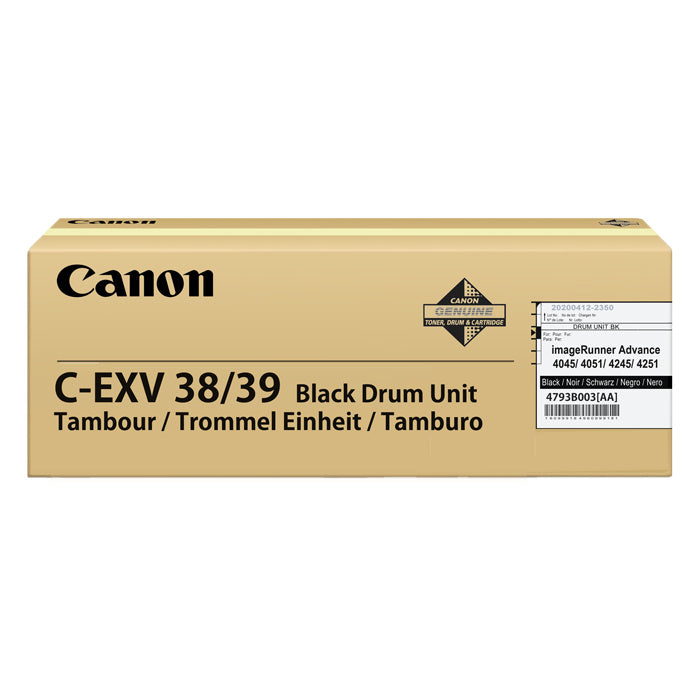 CANON DRUM EXV38/39 BLACK - 138000pagini*