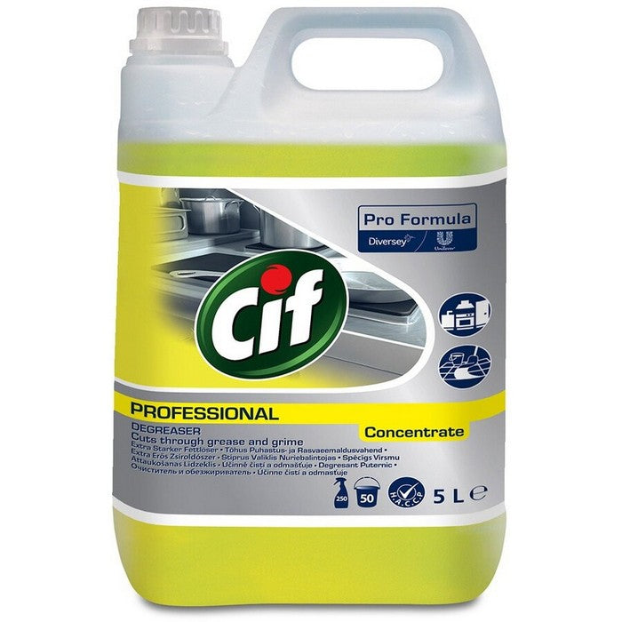 DETERGENT LICHID DEGRESANT PUTERNIC CIF Profesional, 5 litri