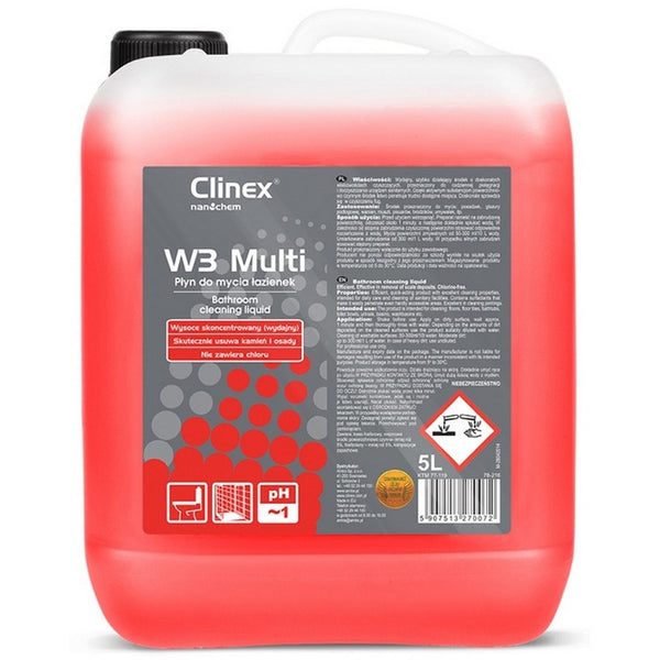 DETERGENT TOALETA / WC Clinex W3 Multi, concentrat, 5 litri