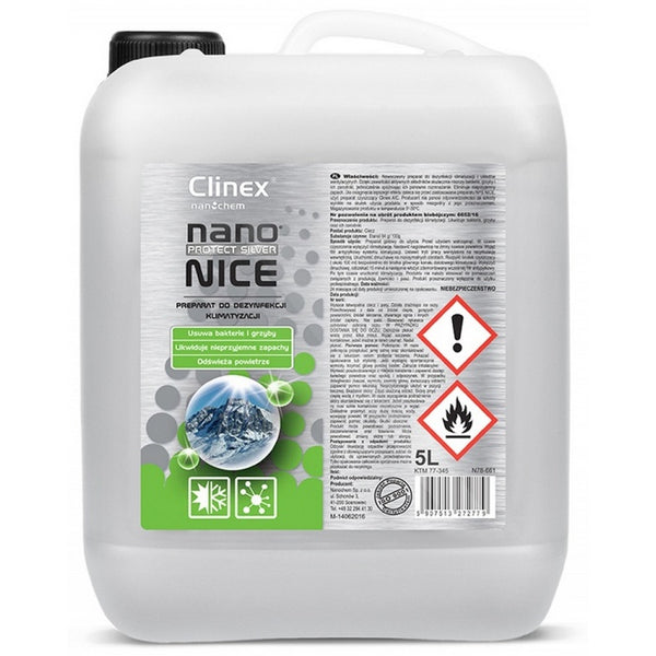 DEZINFECTANT PENTRU AER CONDITIONAT SI VENTILATIE Clinex Nano Protect Silver, 5 litri