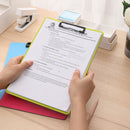 CLIPBOARD SIMPLU A4, din CARTON PLASTIFIAT, DELI CULORI NEON