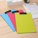 CLIPBOARD SIMPLU A4, din CARTON PLASTIFIAT, DELI CULORI NEON