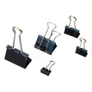 CLIPS METAL NEGRU STD, 19mm, cutie de 12 bucati