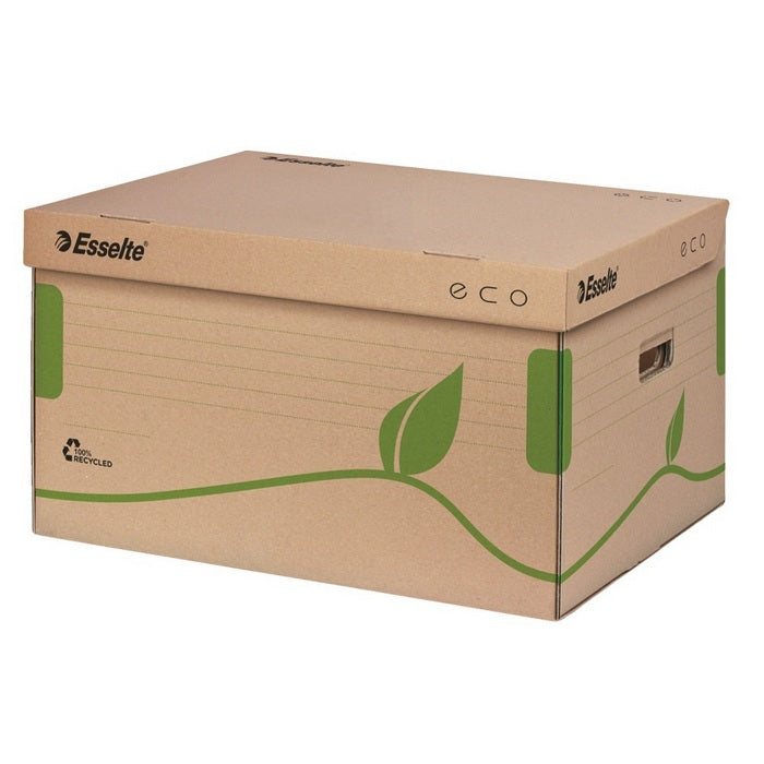 CONTAINER ARHIVARE KRAFT cu CAPAC, ESSELTE Eco