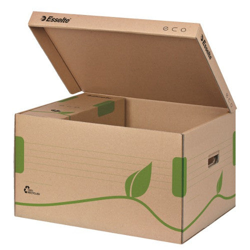 CONTAINER ARHIVARE KRAFT cu CAPAC, ESSELTE Eco