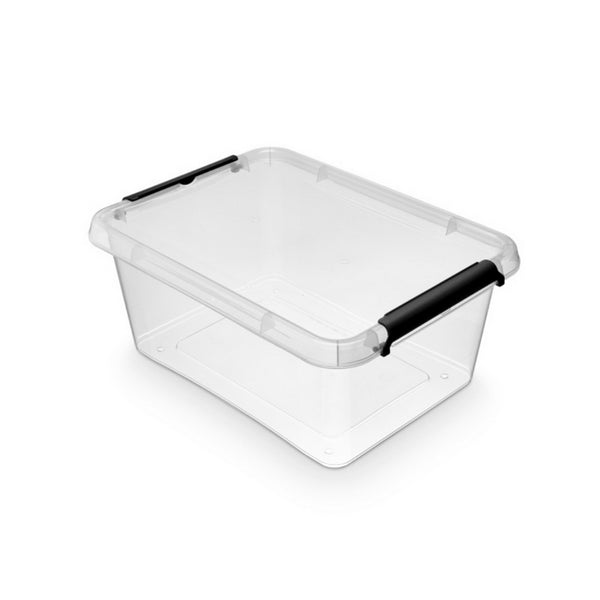CONTAINER PLASTIC ORPLAST Simple box cu capac, transparent, 12,5 litri