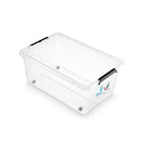 CONTAINER PLASTIC ORPLAST Simple box cu capac, transparent, 40 litri, cu rotile*