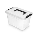 CONTAINER PLASTIC ORPLAST Simple box cu capac, transparent, 6,5 litri, cu maner*