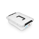 CONTAINER PLASTIC ORPLAST Simple box cu capac, transparent, 8,5 litri, cu maner*