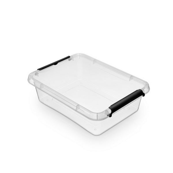 CONTAINER PLASTIC ORPLAST Simple box cu capac, transparent, 8,5 litri