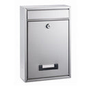 CUTIE POSTALA METALICA ALCO, dimensiuni 21,5 x 32 x 8,5 cm, argintie*