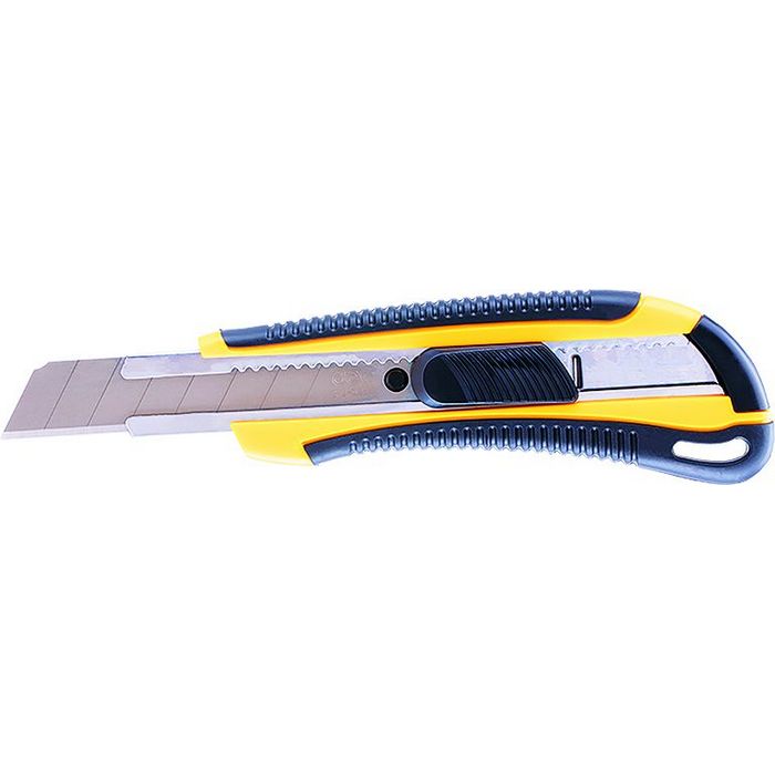 CUTTER MARE cu SINA SI GRIP, DELI 2064, lama de 18 mm