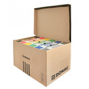 CONTAINER ARHIVARE KRAFT, cu CAPAC SUPERIOR, DONAU, 450 gr/mp