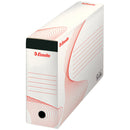 CUTIE ARHIVARE ALBA pentru 10 DOSARE SUSPEN DABILE, ESSELTE