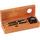 CUTIE DIPLOMAT din lemn cherry wood pentru instrumente de scris, calimara inclusa*