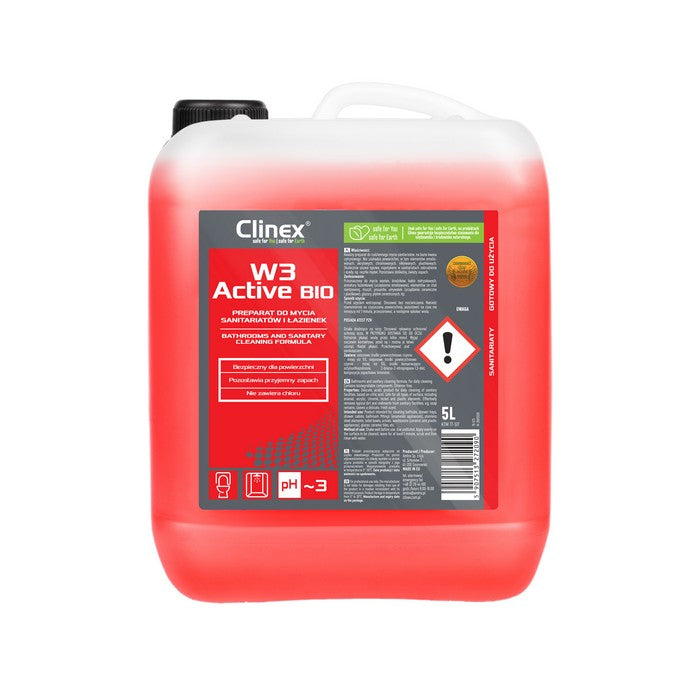 DETERGENT / SOLUTIE LICHID(A) SUPRAFETE SANITARE / BAI, CLINEX W3 Active Bio, bidon 5 litri