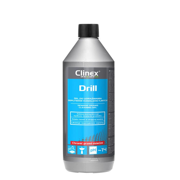 DETERGENT GEL pentru DESFUNDAT TEVI CLINEX Drill, 1 litru