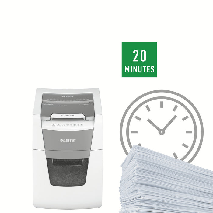 DISTRUGATOR DOCUMENTE automat Leitz IQ Small Office, P4, cross-cut (confeti), 100 coli, cos 34l*