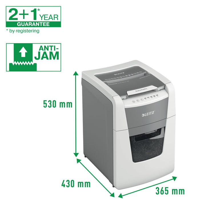 DISTRUGATOR DOCUMENTE automat Leitz IQ Small Office, P4, cross-cut (confeti), 100 coli, cos 34l*