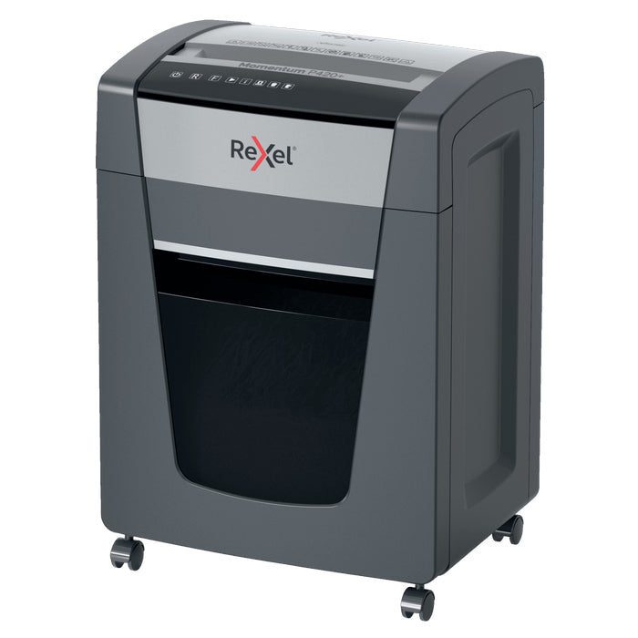DISTRUGATOR DOCUMENTE manual REXEL MOMENTUM EXTRA P420, P4, cross-cut (confeti), 20 coli, cos 30l, negru*