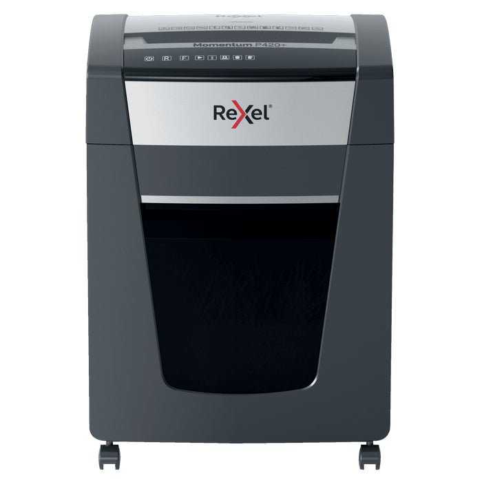 DISTRUGATOR DOCUMENTE manual REXEL MOMENTUM EXTRA P420, P4, cross-cut (confeti), 20 coli, cos 30l, negru*