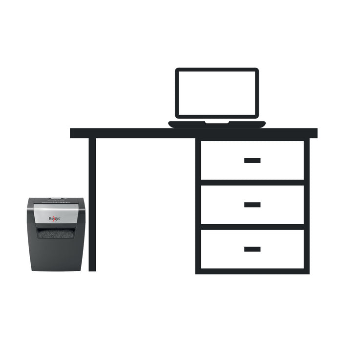 DISTRUGATOR DOCUMENTE manual REXEL MOMENTUM X308, P3, cross-cut (confeti), 8 coli, cos 15l, negru*