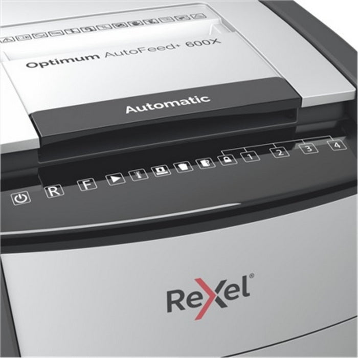 DISTRUGATOR DOCUMENTE automat REXEL OPTIMUM 600X, P4, cross-cut (confeti) 4 x 36 mm, 600 coli, cos 110l*