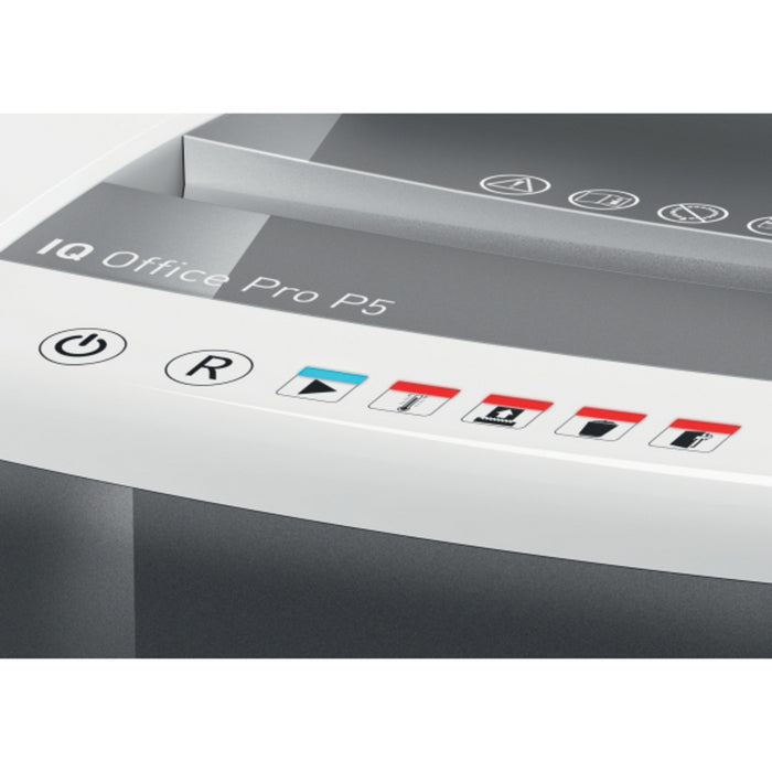 DISTRUGATOR DOCUMENTE manual LEITZ IQ Office Pro, P5, micro-cut (particule) 2 x 15 mm, cos 30l, alb, 15 coli*