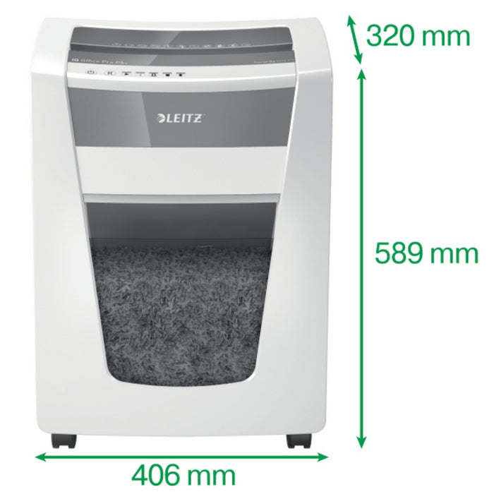 DISTRUGATOR DOCUMENTE manual LEITZ IQ Office Pro, P5+, micro-cut (particule) 2 x 5 mm, cos 30l, alb, 7 coli*