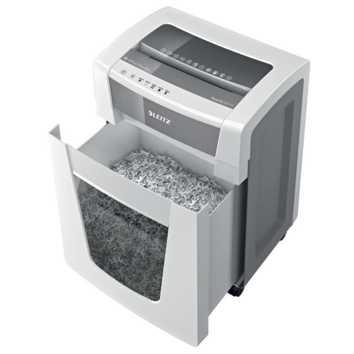 DISTRUGATOR DOCUMENTE manual LEITZ IQ Office Pro, P5+, micro-cut (particule) 2 x 5 mm, cos 30l, alb, 7 coli*