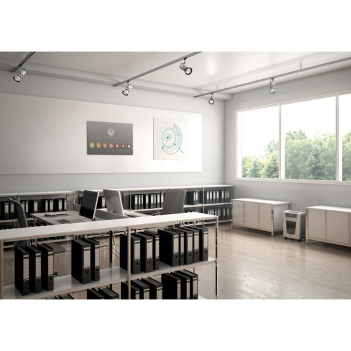 DISTRUGATOR DOCUMENTE manual LEITZ IQ Office Pro, P5+, micro-cut (particule) 2 x 5 mm, cos 30l, alb, 7 coli*