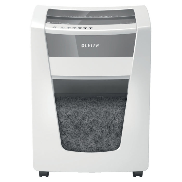DISTRUGATOR DOCUMENTE manual LEITZ IQ Office Pro, P5+, micro-cut (particule) 2 x 5 mm, cos 30l, alb, 7 coli*
