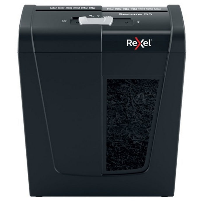 DISTRUGATOR DOCUMENTE manual REXEL SECURE S5, P2, strip-cut (fasii) 6 mm, 5 coli, 10l*