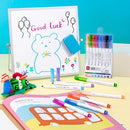 MARKER WHITEBOARD DELI SLIM, set 12 bucati - scriere 1,00-2,00 mm