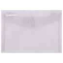 MAPA PLASTIC A6 DONAU, INCHIDERE cu CAPSA, CULORI TRANSPARENTE, set 10 buc