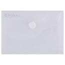 MAPA PLASTIC A7 DONAU, INCHIDERE cu CAPSA, CULORI TRANSPARENTE, set 10 buc