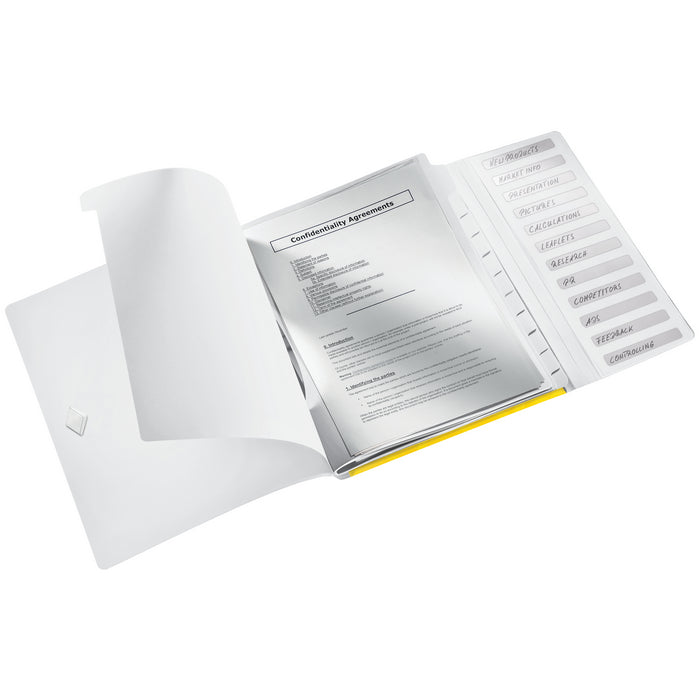 DOSAR cu CLEMA PIVOTANTA LEITZ Wow ColorClip, 30 coli